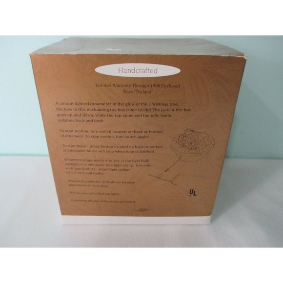 Hallmark Keepsake Magic Special Edition Light Motion Music Victorian Toy Box IOB - Picture 11 of 12